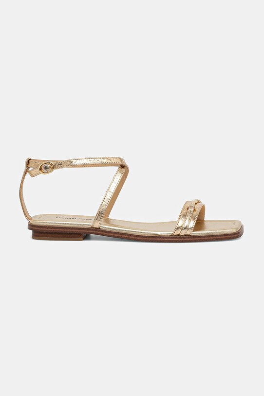 Usnjeni sandali MICHAEL Michael Kors Lena 40S5LEFS1M.740 zlata SS25