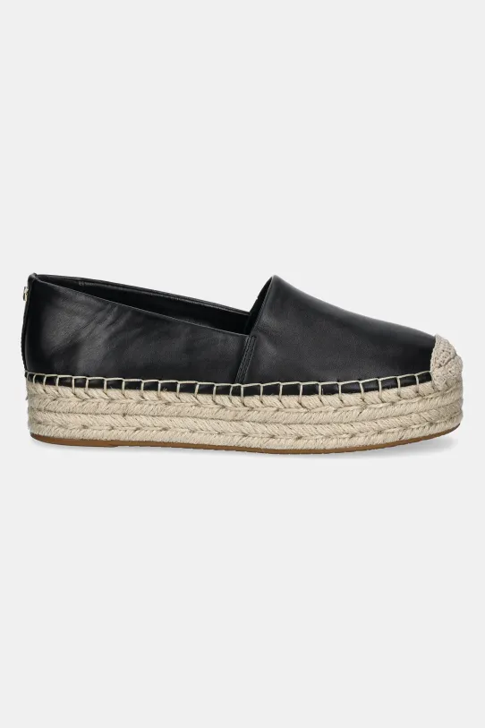 Kožené espadrilky MICHAEL Michael Kors Lynn 40S5LYFP1L.001 čierna SS25