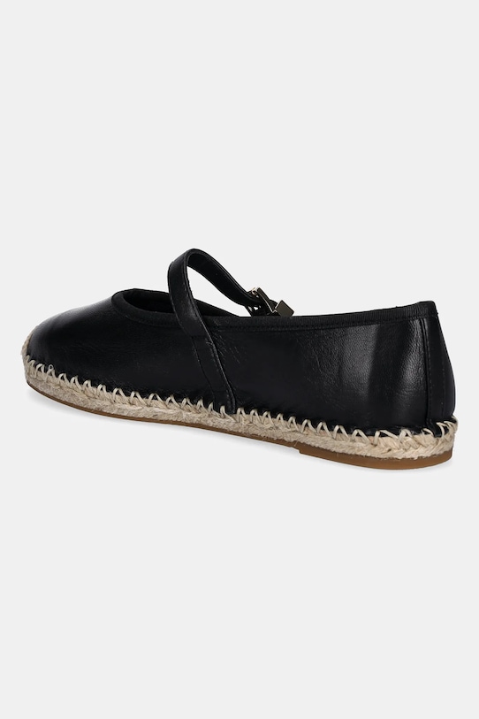 Încălțăminte MICHAEL Michael Kors espadrile de piele Lynn 40S5LYFP2L.001 negru