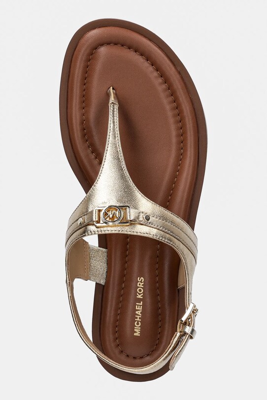 Kožené sandály MICHAEL Michael Kors Mandy zlatá 40S5MAFS2M.740