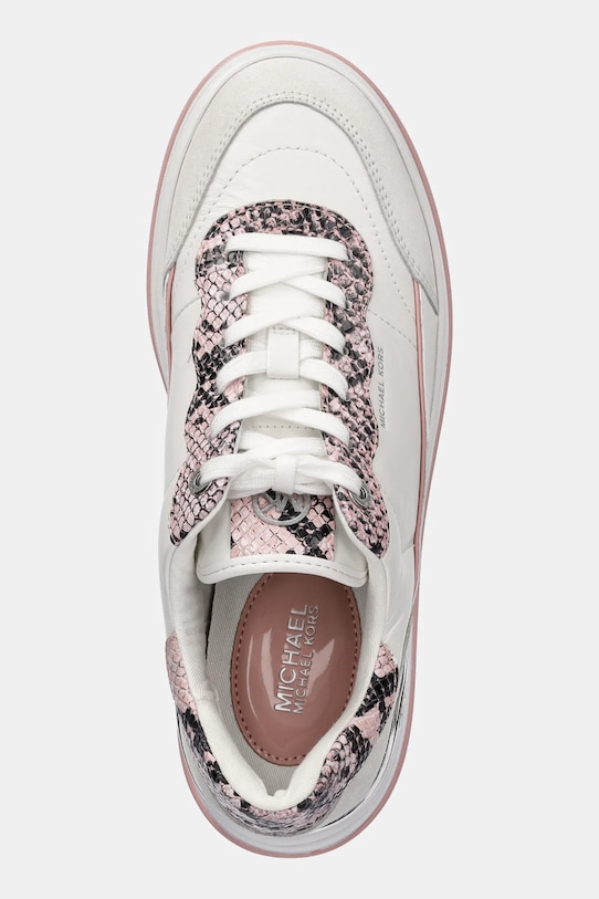 MICHAEL Michael Kors sneakersy skórzane Hayes biały 43S5HYFS1S.688