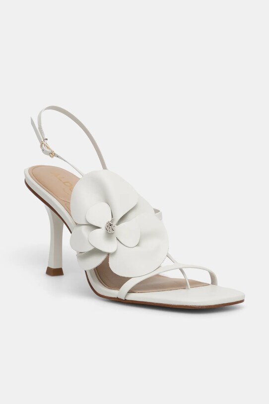 Сандали Aldo SANDFLOWER гладка кожа бял 13903943.SANDFLOWER