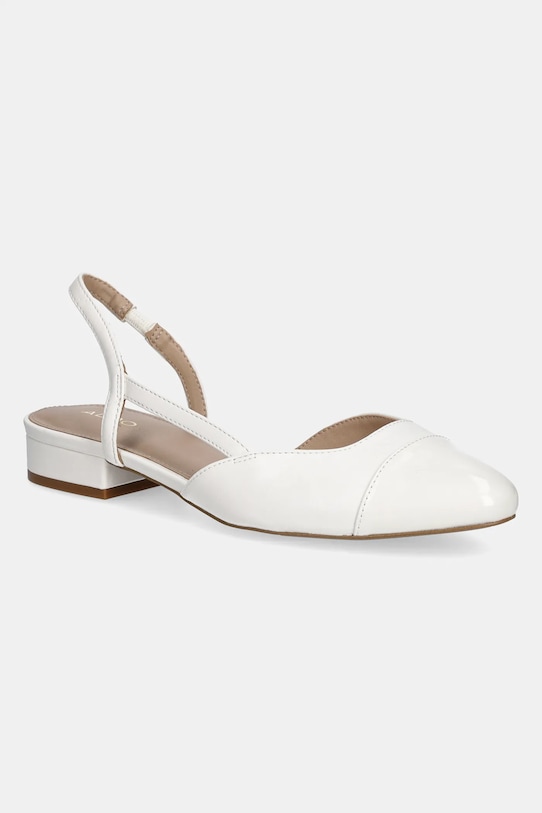 Балетки Aldo CLEMENTINNE імітація лицьової шкіри білий 13835044.CLEMENTINNE