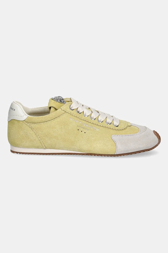 Obuwie Kurt Geiger London sneakersy zamszowe Islington Sneaker 4396093209.YELLOW żółty