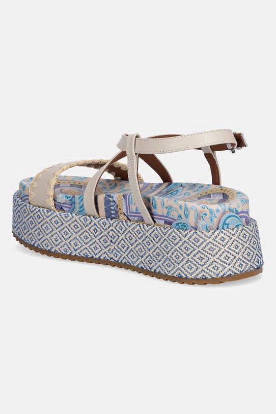 Обувь Кожаные сандалии Kurt Geiger London Chelsea Flatform Sandal 4352286109.BLUEPAL бежевый