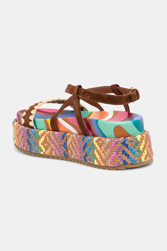 Obuwie Kurt Geiger London sandały zamszowe Chelsea Flatform Sandal 4352269209.MULTOTH multicolor