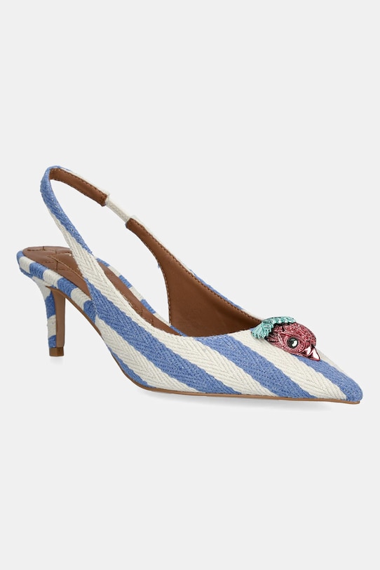 Kurt Geiger London pantofi cu toc Belgravia Sling Back calcai expus albastru 9786919339.WHITEOTH