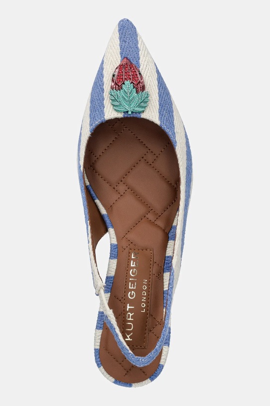 Štikle Kurt Geiger London Belgravia Sling Back plava 9786919339.WHITEOTH