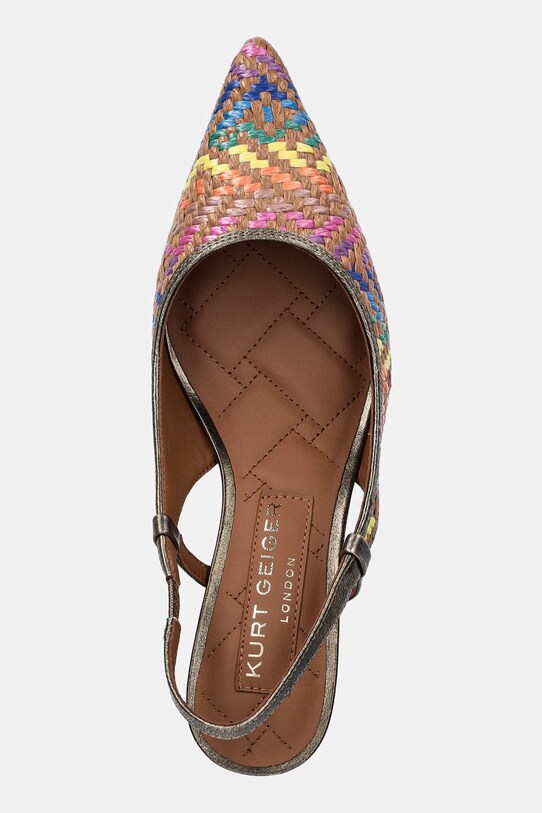 Kurt Geiger London pantofi cu toc Belgravia Sling multicolor 538669999.MULTOTH