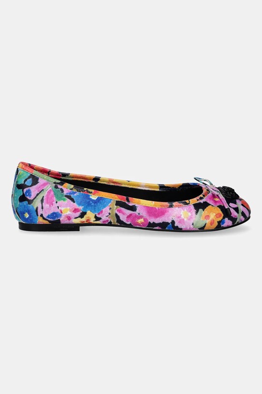 Kurt Geiger London baleriny skórzane Eagle Ballerina 9790609109.BLKOTH multicolor SS25