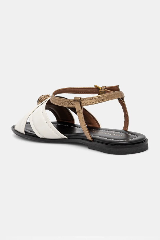 Obuwie Kurt Geiger London sandały Orson Cross Flat Sandal 4369344309.BONECOMB beżowy
