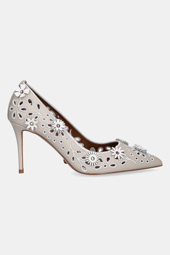 Kurt Geiger London stilettos de piele Flower Belgravia 4352544109.BONECOMB bej SS25