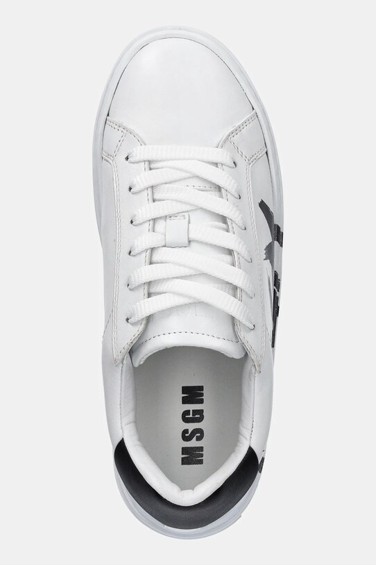MSGM sneakersy skórzane biały 3841MDS506.924.01
