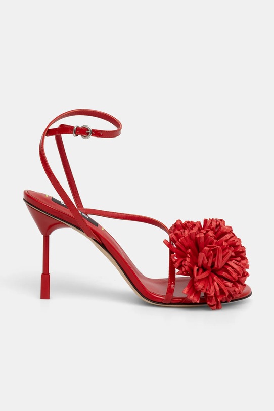 MSGM sandały 3841MDS560.869.18 czerwony SS25