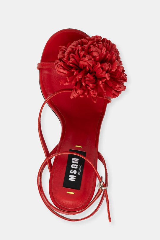 MSGM sandały czerwony 3841MDS560.869.18