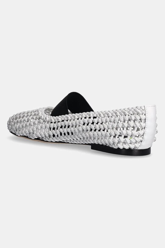 Obuv Kožené balerínky MSGM 3841MDS215.887.01 biela
