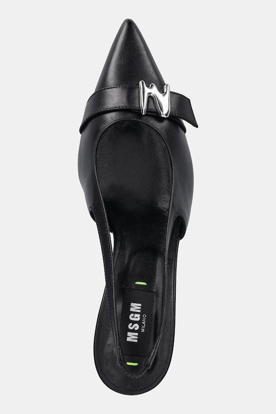 MSGM szpilki skórzane czarny 3841MDS834.974.99