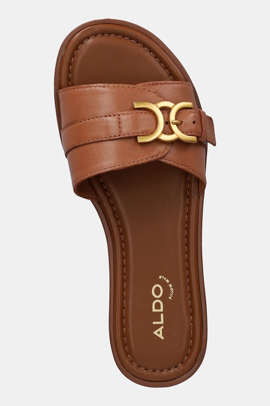 Aldo klapki skórzane DALLAEDAR brązowy 13967704
