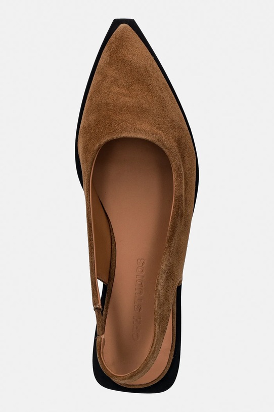 Copenhagen baleriny zamszowe brązowy CPH416