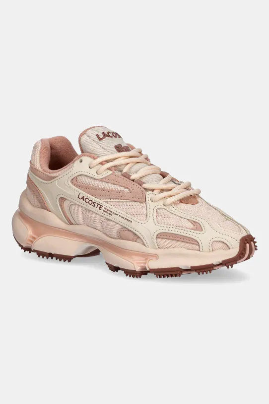 Tenisky Lacoste L003 2K24 imitácia kože oranžová 49SFA0010