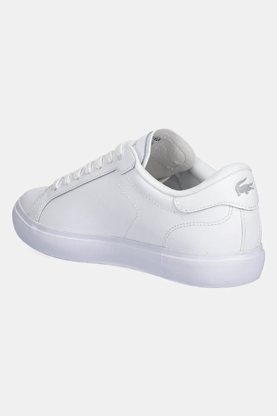 Încălțăminte Lacoste sneakers din piele POWERCOURT 49SFA0086 alb