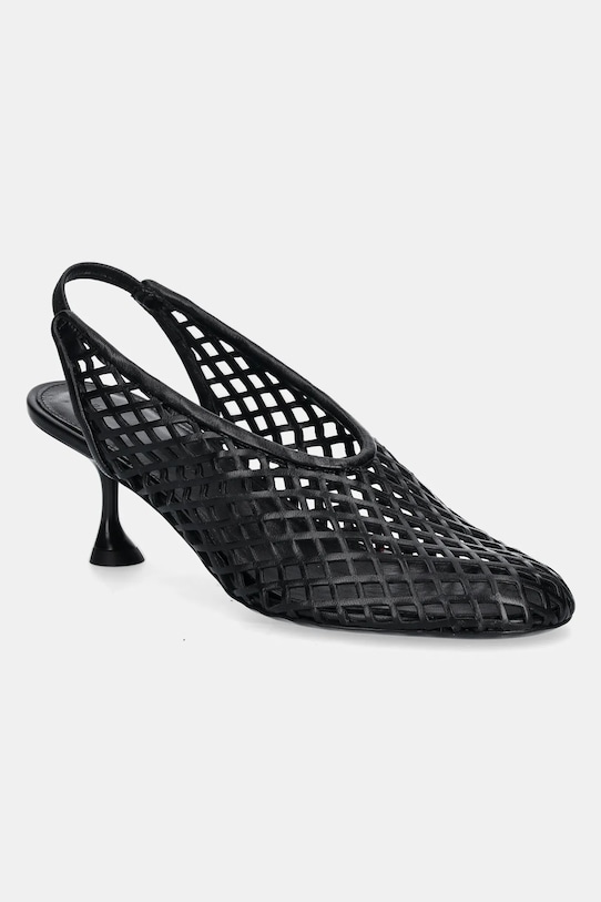 Proenza Schouler bőr tűsarkú Tee tűsarok fekete SH251016A.L001A.001