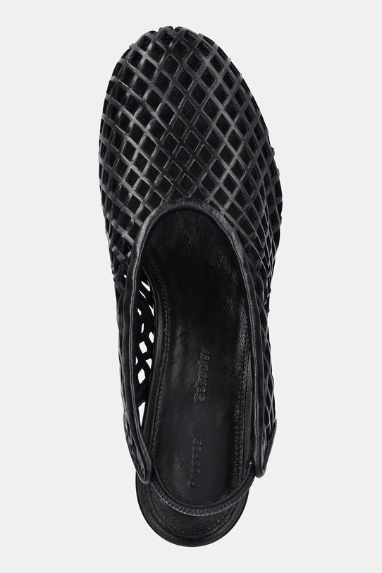 Proenza Schouler bőr tűsarkú Tee fekete SH251016A.L001A.001