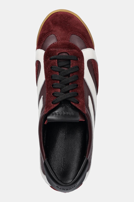 Кожаные кроссовки Proenza Schouler Track бордо SH251032.X001FR.963