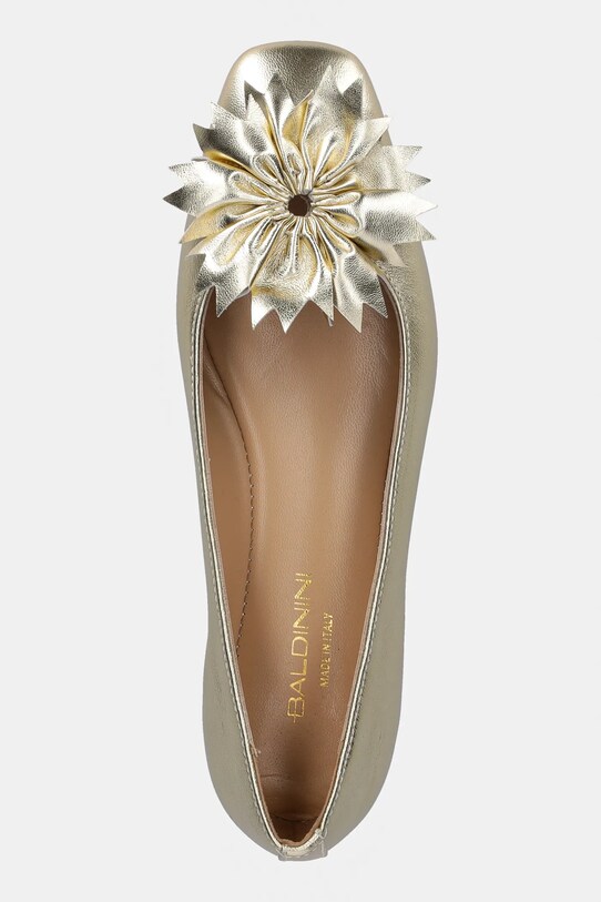Kožené baleríny Baldinini zlatá D5E024P1NAPL.8810