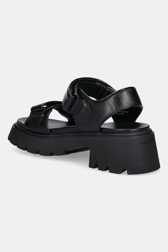 Scarpe Coach sandali in pelle Brynn CAR57.BLK nero