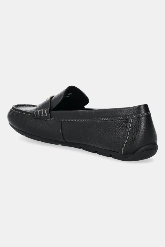 Încălțăminte Coach mocasini de piele Leather Driver CAS66.BLK negru