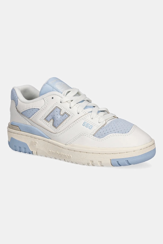 New Balance sneakers 550 piele întoarsă alb GSB550LB