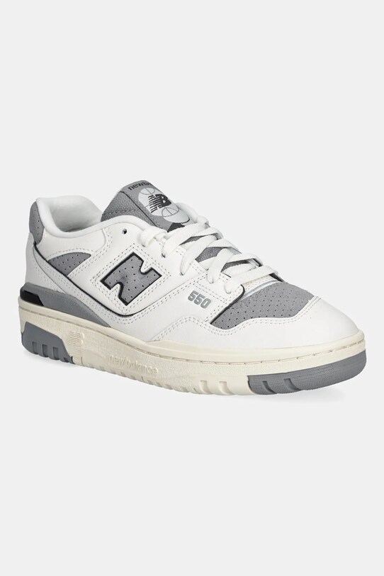 Kožené tenisky New Balance 550 semišová koža sivá GSB550LG