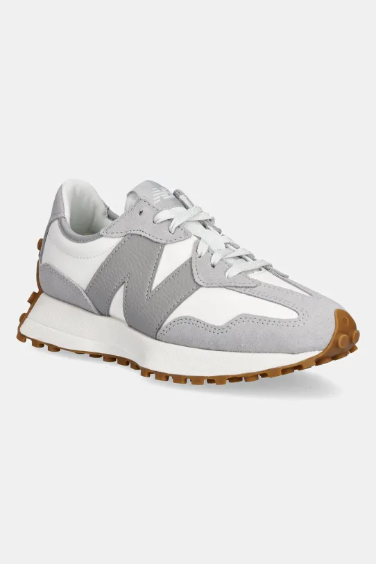 New Balance sneakers 327 piele întoarsă gri WS327NKC