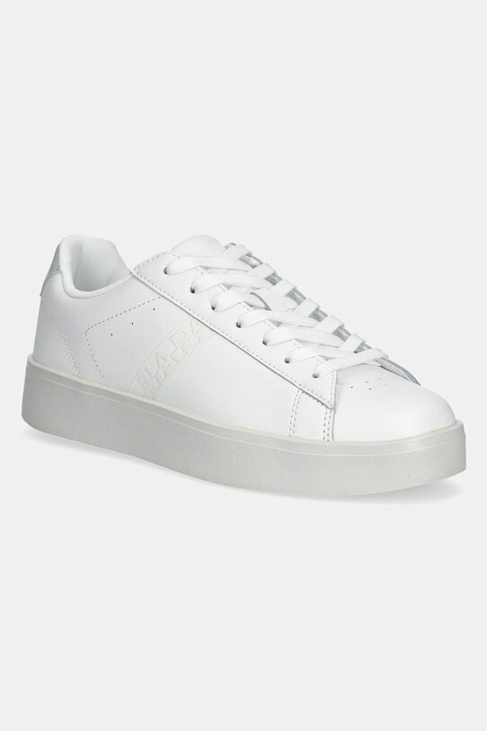 Napapijri sneakersy skórzane IVY platforma biały NP0A4IQ8.MQM