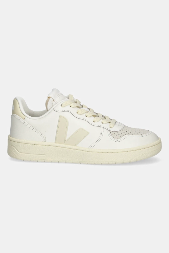 Veja sneakersy skórzane VI0220498A V-10 LEATHER VI0220498A beżowy SS25