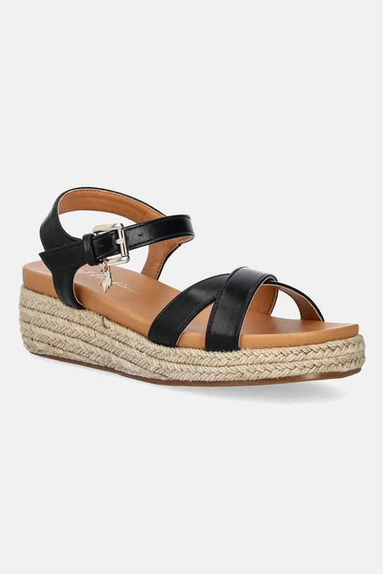 Σανδάλια U.S. Polo Assn. ASTRID002W/5Y1 πλατφόρμα μαύρο ASTRID002W.5Y1