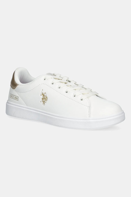 Sneakers boty U.S. Polo Assn. MARLYN imitace kůže bílá MARLYN001W.5Y4