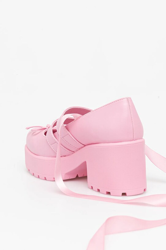 Încălțăminte Koi Footwear pumps Miyako Lace Up Ballet Shoes ND41 roz