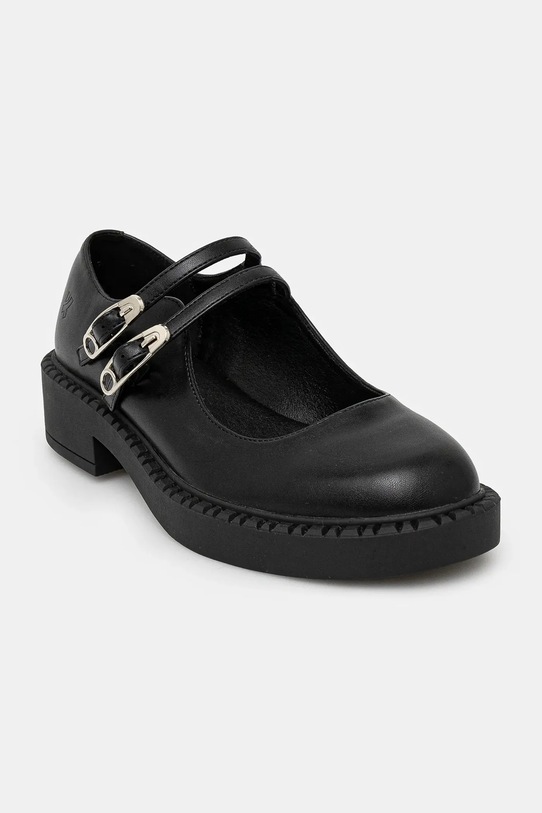 Koi Footwear półbuty Vagar Safety Pin Tale Mary Janes platforma czarny SWA.22