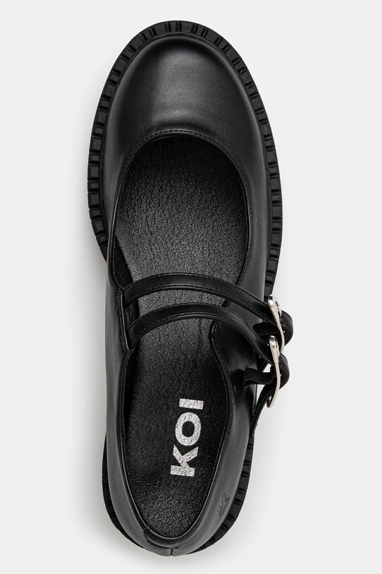 Koi Footwear półbuty Vagar Safety Pin Tale Mary Janes czarny SWA.22