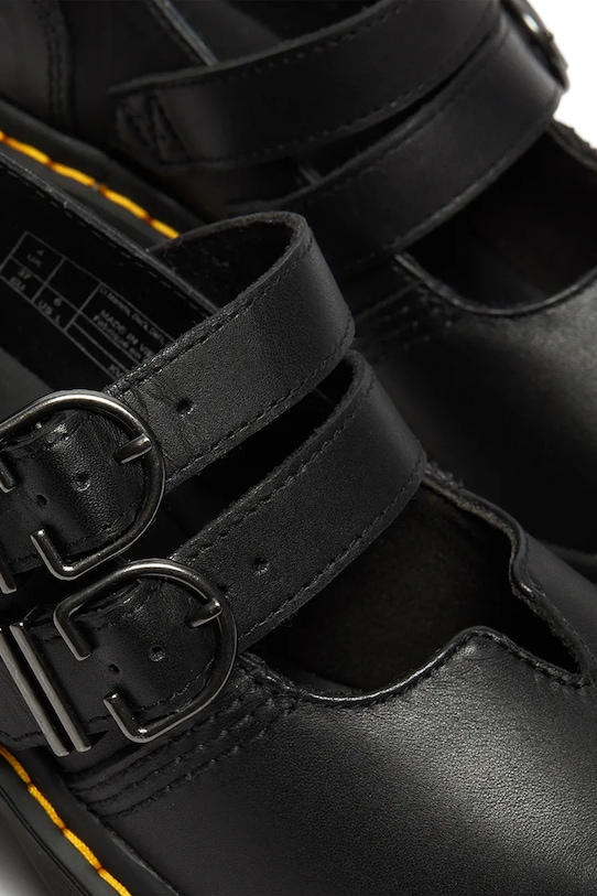 Obuwie Dr. Martens czółenka skórzane Eviee Mary Jane DM27371001 czarny