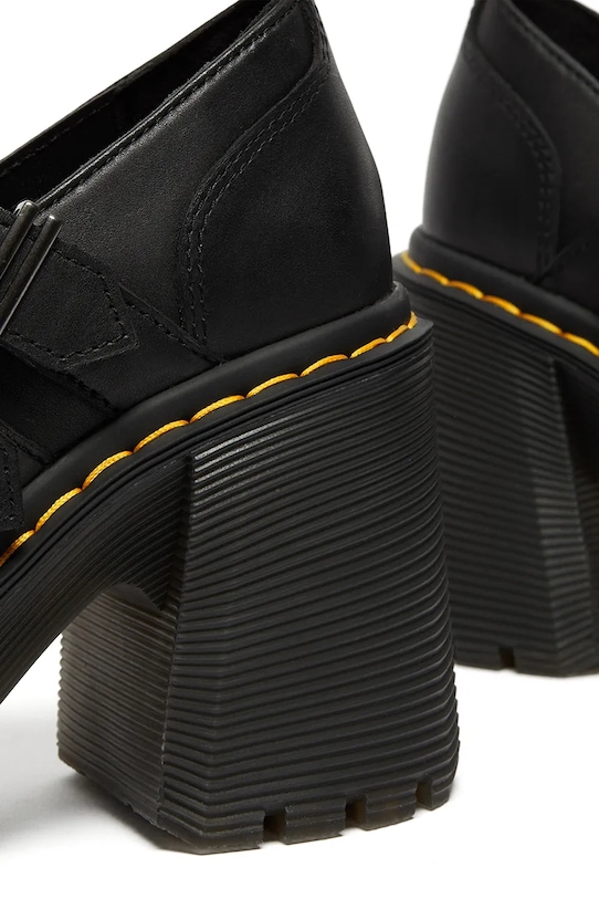 Dr. Martens czółenka skórzane Eviee Mary Jane czarny DM27371001