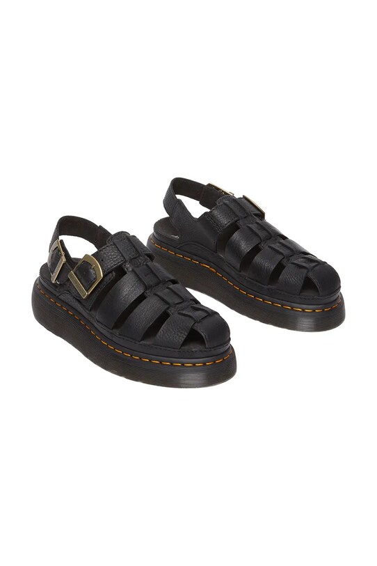 Kožené sandále Dr. Martens Wrenlie DM31524001 čierna SS25