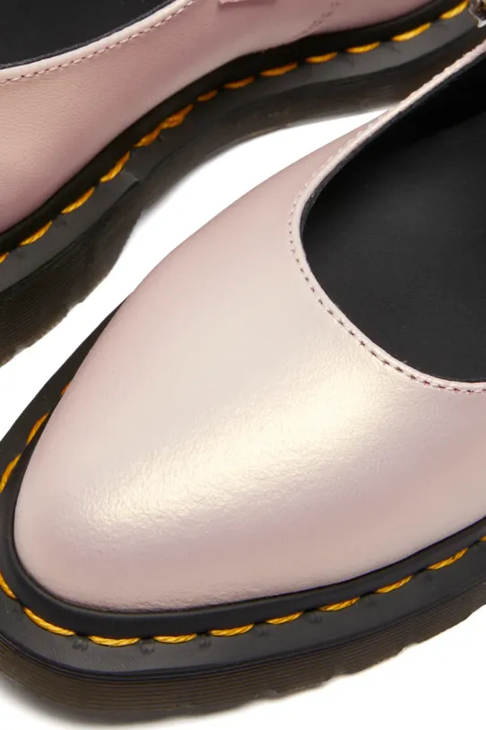 Obuwie Dr. Martens baleriny skórzane Elphie MJ Mary Jane DM41092650 różowy