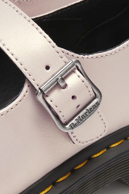 Kožené balerínky Dr. Martens Elphie MJ Mary Jane ružová DM41092650
