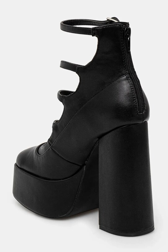 Obuv Lodičky Koi Footwear GURREN BLACK STRAPPY PLATFORM HEELS DBP17 čierna