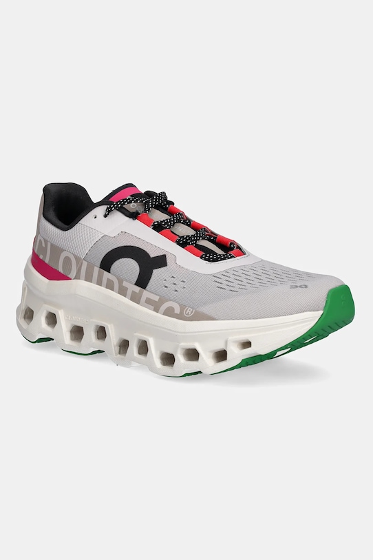 On shoes CloudmOnster textile gray 6197652