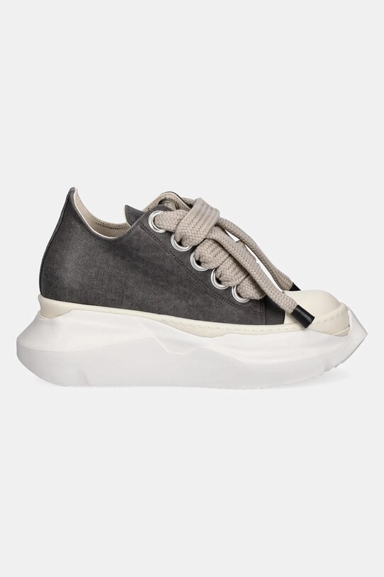 Rick Owens DRKSHDW tenisówki Jumbo Laces Abstract Low Sneak DS01E3845.SCFW2 szary SS25