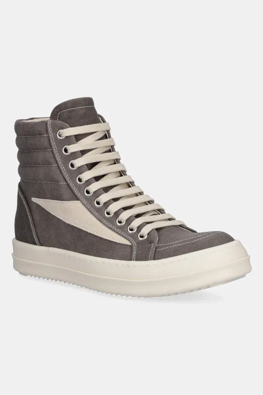 Rick Owens Vintage High Sneaks textile gray DS01E3810.CVSLVS